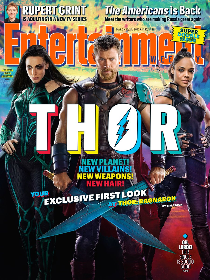 Illustration for article titled Thor's Got No Hammer and Short Hair in the First Image From Thor: Ragnarok